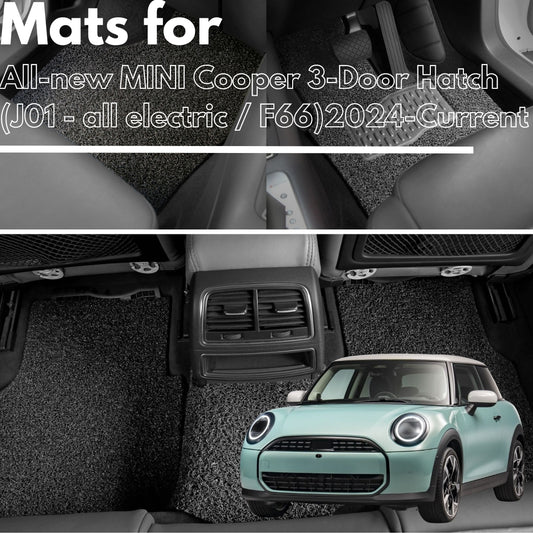 for All-new MINI Cooper 3-Door Hatch (J01 - all electric / F66)2024-Current , Premium Car Floor Mats, New Arrival!