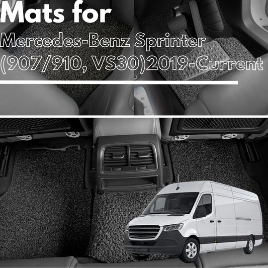 for Mercedes-Benz Sprinter (907/910, VS30)2019-Current, Premium Car Floor Mats