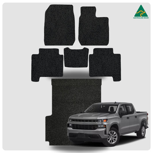 for Chevrolet Silverado (GMT T1XX)2019-Current, Premium Car Floor Mats